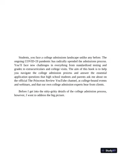 College Admission 101: Expert Advice for the New Challenges in Admissions, Testing, Financial Aid, and More (2022) - Page 16 preview image