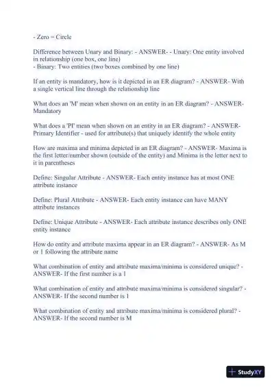 2023-2024 WGU C175/D426 Data Management Foundations OA Exam with Answers (531 Solved Questions) - Page 10 preview image