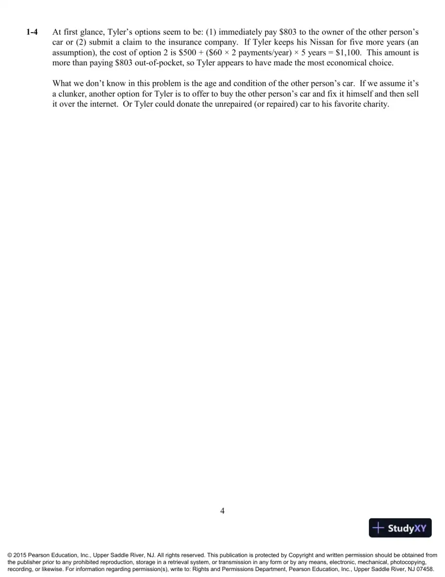 Solution Manual For Engineering Economy, 16th Edition, page 5