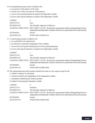 Psychology Applied To Modern Life: Adjustment In The 21st Century , 11th Edition Test Bank - Page 10 preview image