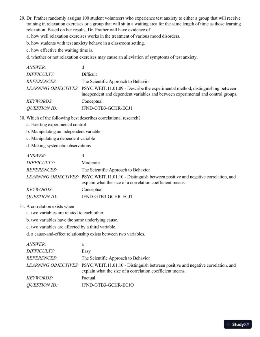 Psychology Applied To Modern Life: Adjustment In The 21st Century , 11th Edition Test Bank, page 11
