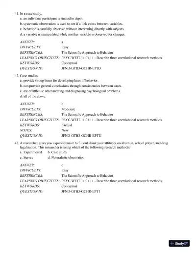 Psychology Applied To Modern Life: Adjustment In The 21st Century , 11th Edition Test Bank - Page 15 preview image
