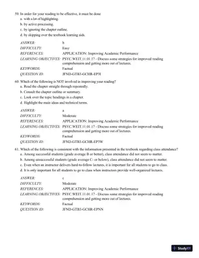Psychology Applied To Modern Life: Adjustment In The 21st Century , 11th Edition Test Bank - Page 21 preview image