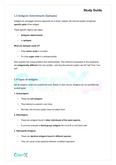 Microbiology - The Immune System - Page 2 preview image