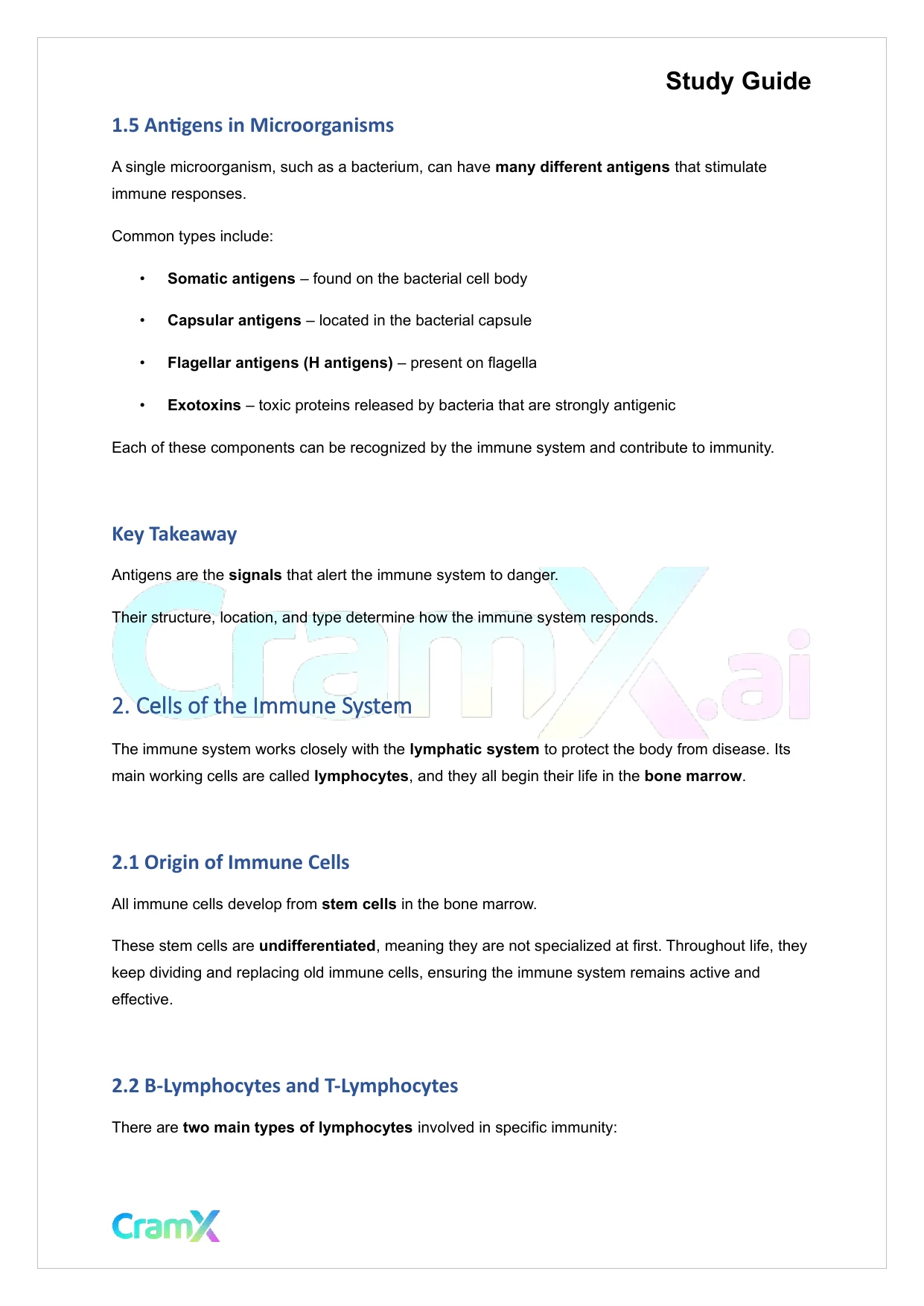 Microbiology - The Immune System - Page 3 preview image
