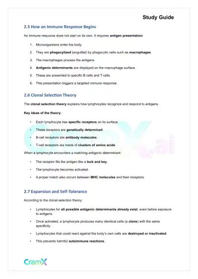 Microbiology - The Immune System - Page 6 preview image