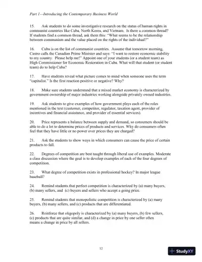 Business Essentials, Eighth Canadian Edition Solution Manual - Page 25 preview image