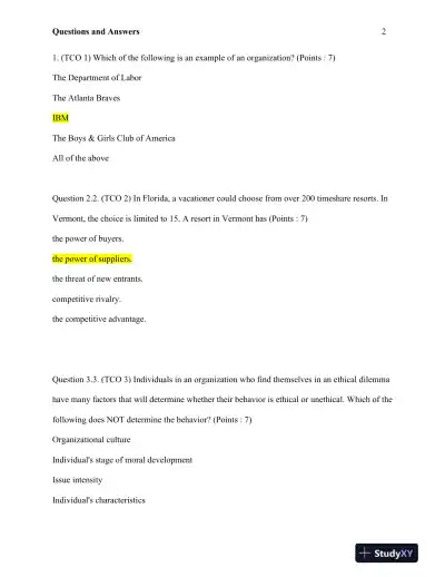 Comprehensive Analysis of Organizational Management and Strategies - Page 5 preview image