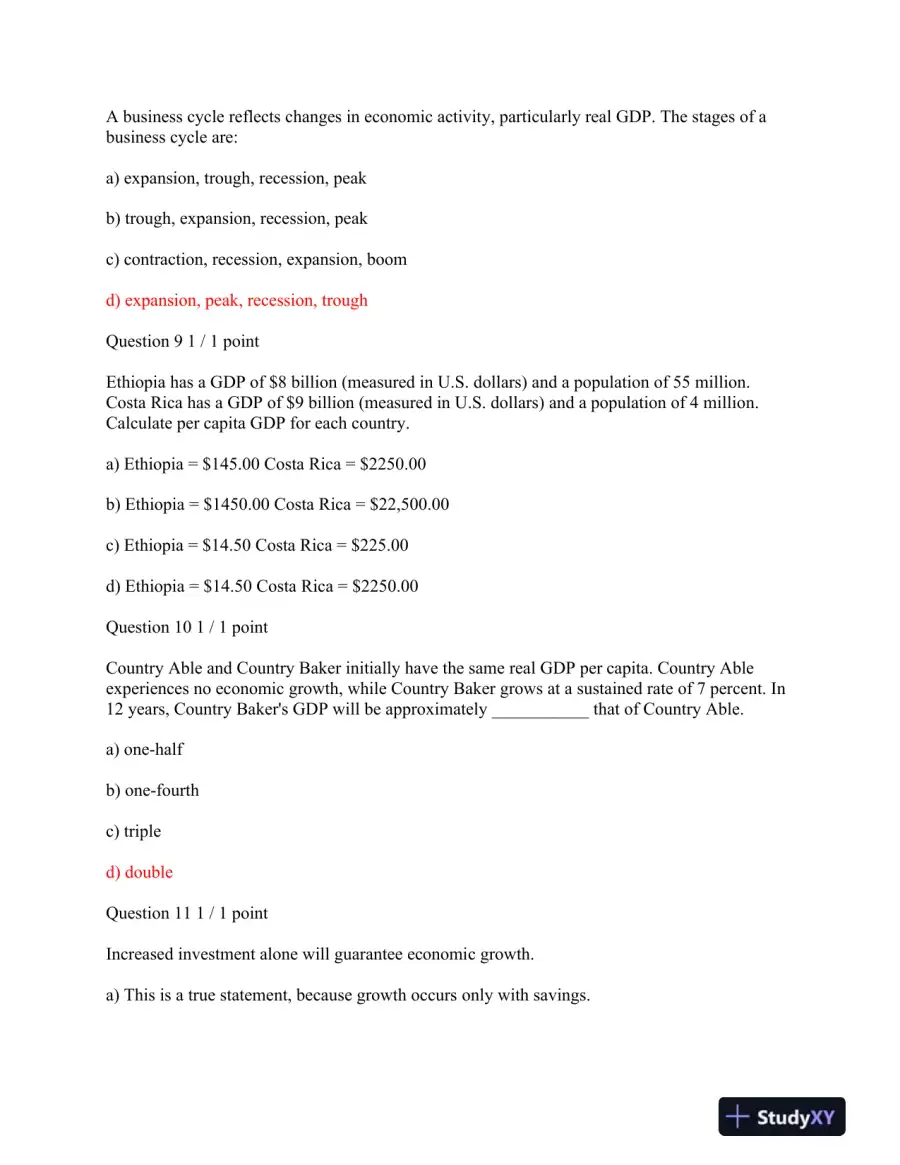 UMUC ECON 201 Quiz 1 And 2 Latest 2015, page 4