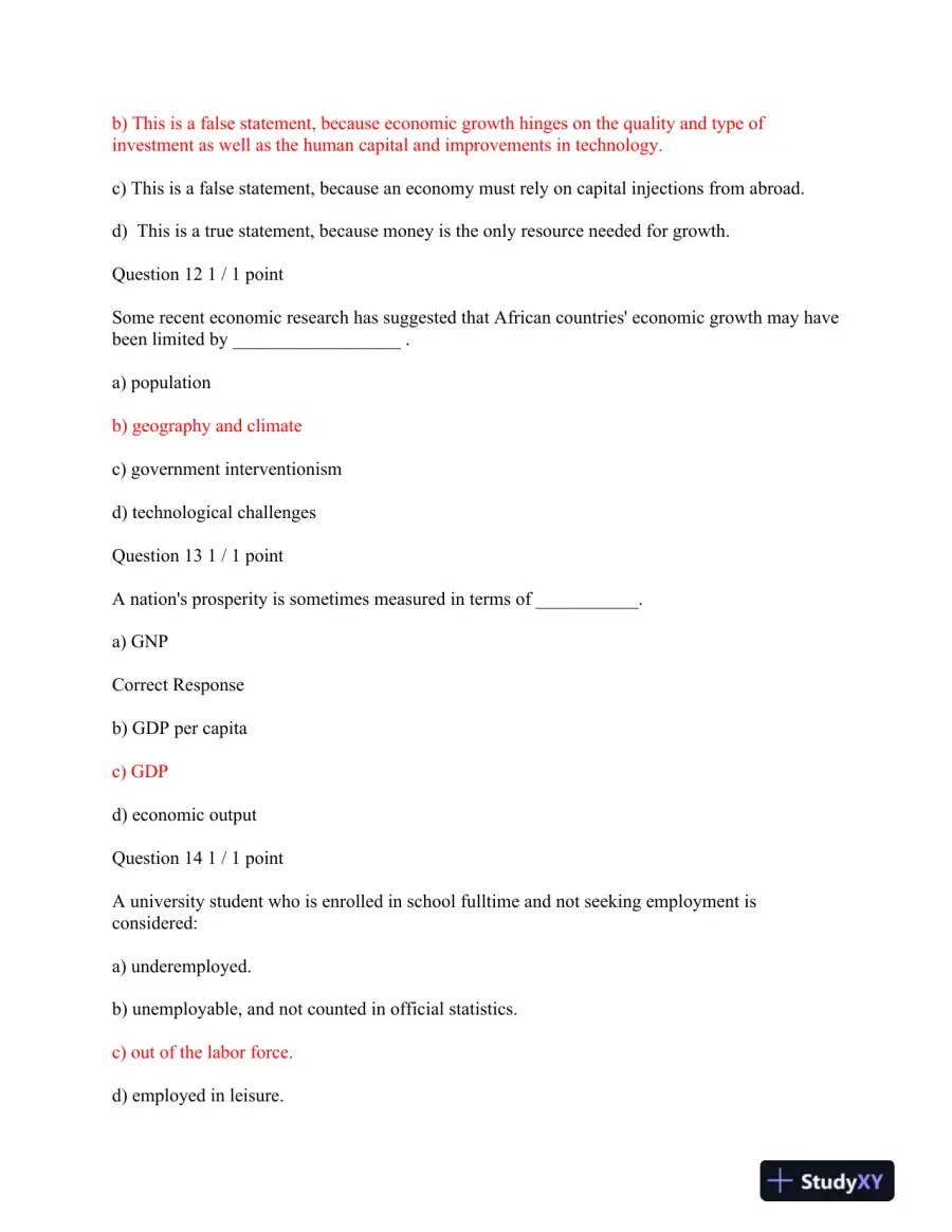 UMUC ECON 201 Quiz 1 And 2 Latest 2015, page 5