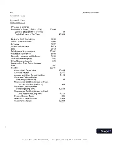 Solution Manual For Advanced Accounting, 11th Edition - Page 15 preview image