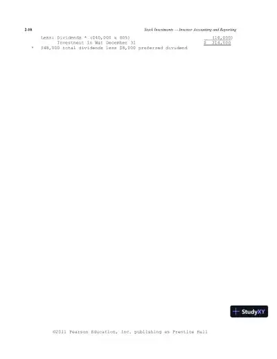 Solution Manual For Advanced Accounting, 11th Edition - Page 27 preview image