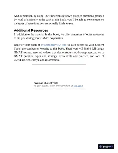 Princeton Review GMAT Premium Prep, 2023: 6 Computer-Adaptive Practice Tests + Review and Techniques (2022) - Page 30 preview image