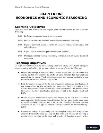 Economics, 9th Edition Class Notes - Page 1 preview image
