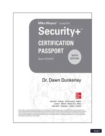 Mike Meyers CompTIA Security+ Certification Passport, Exam SY0-601, 6th Edition (2021) - Page 6 preview image