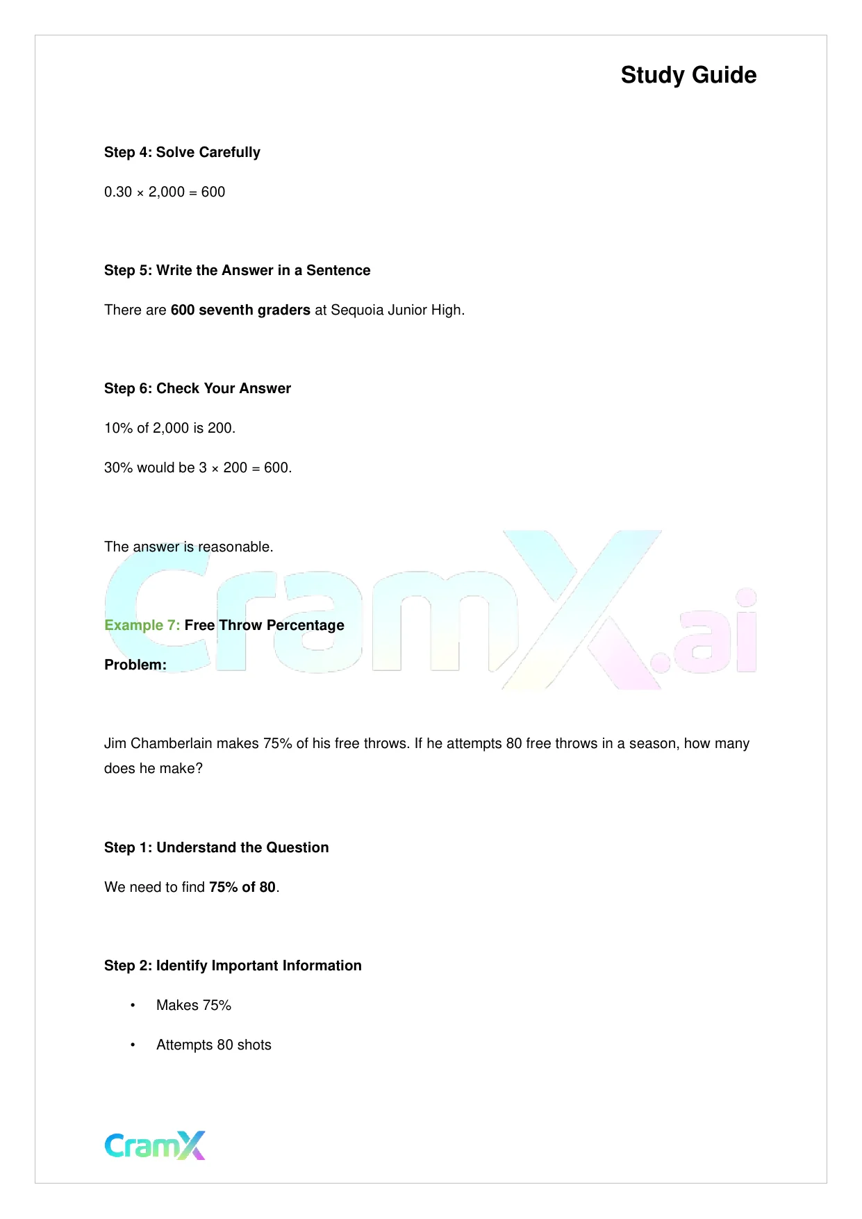 Basic Math and Pre-Algebra - Word Problems - Page 10 preview image