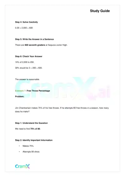 Basic Math and Pre-Algebra - Word Problems - Page 10 preview image