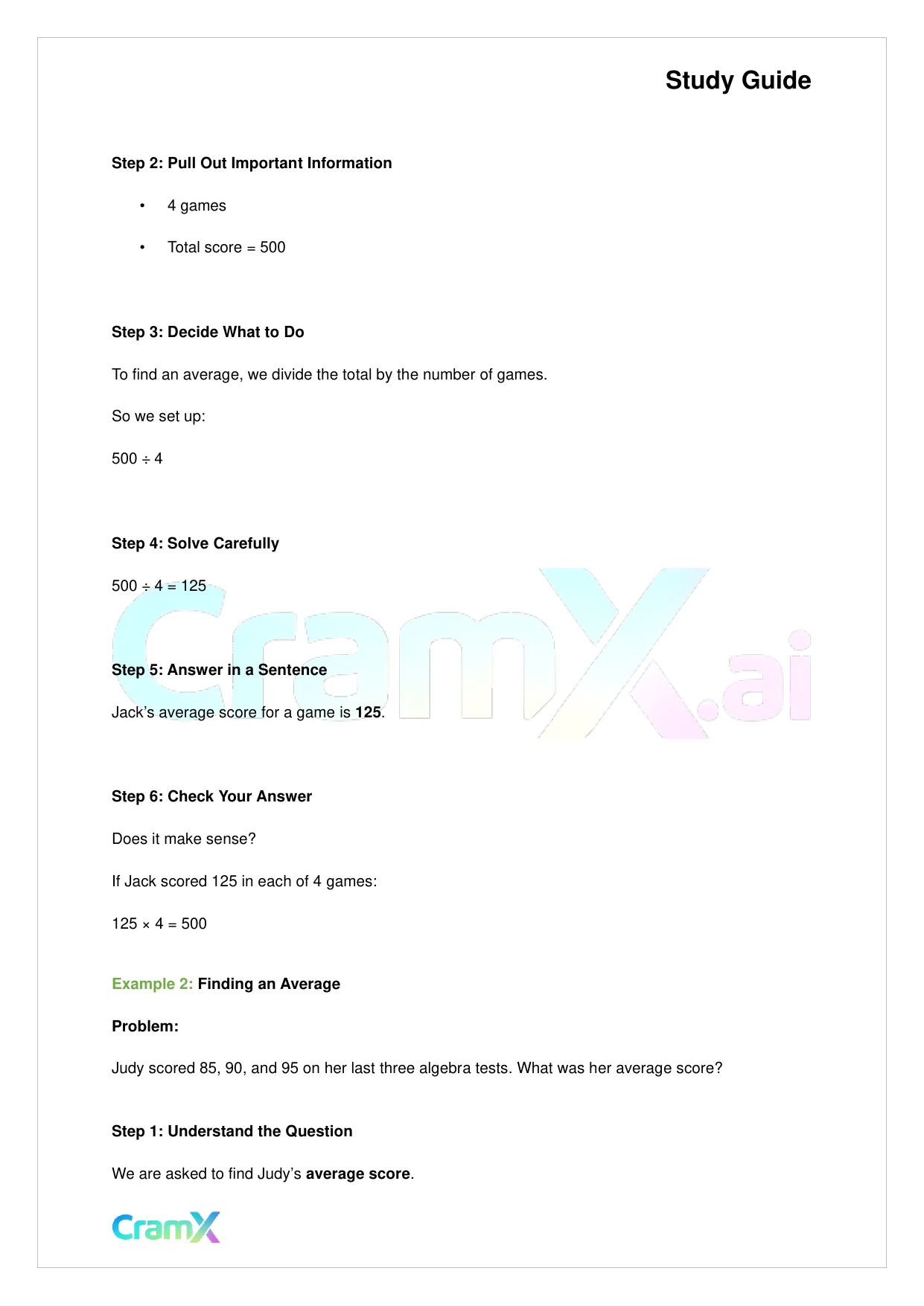 Basic Math and Pre-Algebra - Word Problems - Page 3 preview image