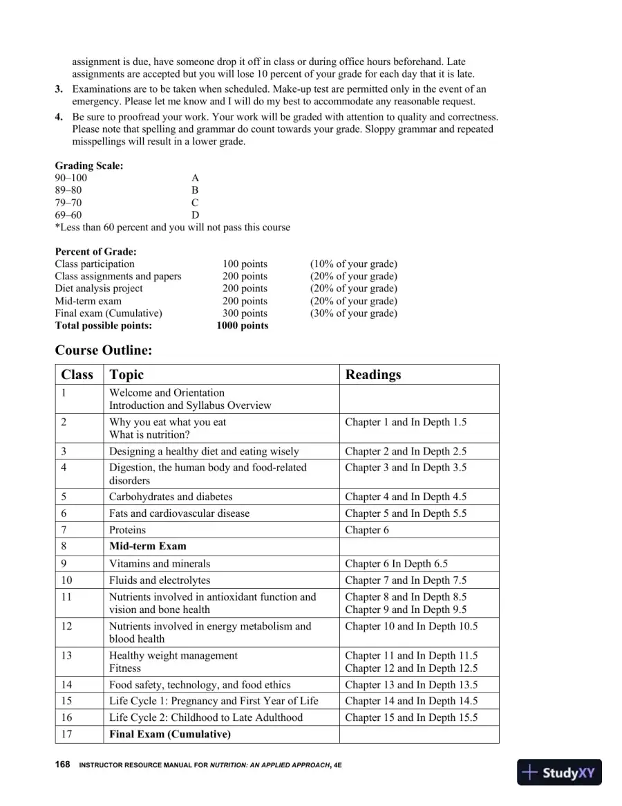 Lecture Notes for Nutrition An Applied Approach, 4th Edition, page 17
