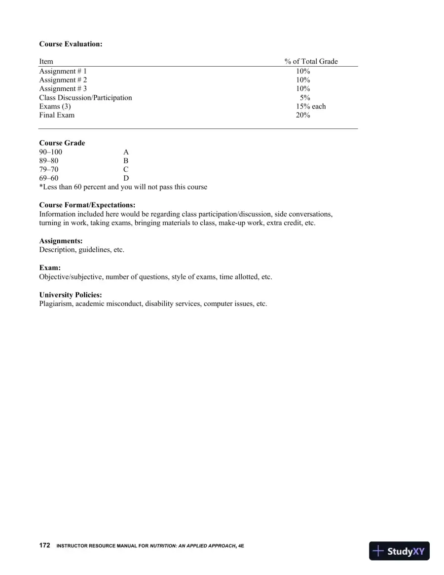 Lecture Notes for Nutrition An Applied Approach, 4th Edition, page 21