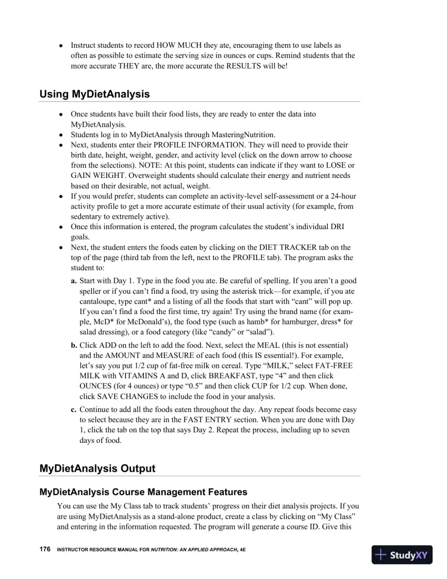 Lecture Notes for Nutrition An Applied Approach, 4th Edition, page 25
