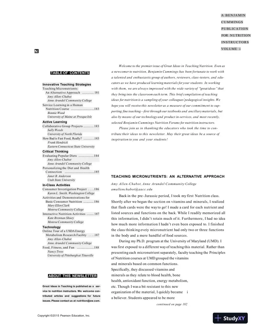 Lecture Notes for Nutrition An Applied Approach, 4th Edition, page 30