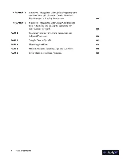 Lecture Notes for Nutrition An Applied Approach, 4th Edition - Page 4 preview image