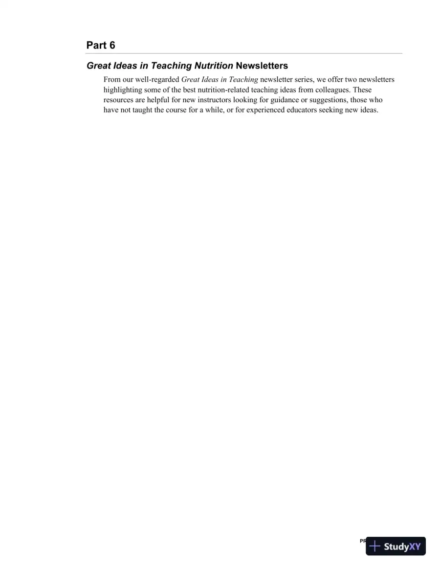 Lecture Notes for Nutrition An Applied Approach, 4th Edition, page 7