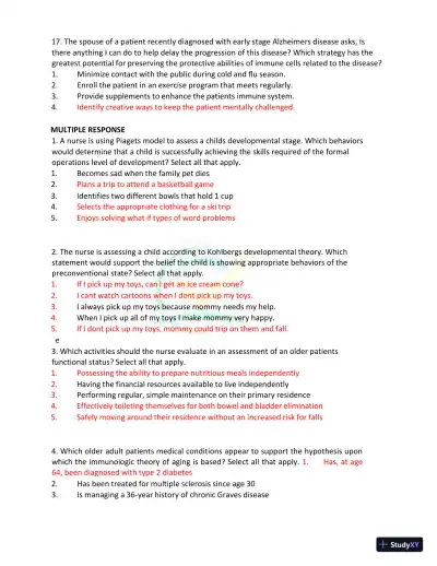 Test Bank for Kaplan and Sadock's Synopsis of Psychiatry: Behavioral Sciences/Clinical Psychiatry, 11th Edition (Chapters 1-37) - Page 16 preview image