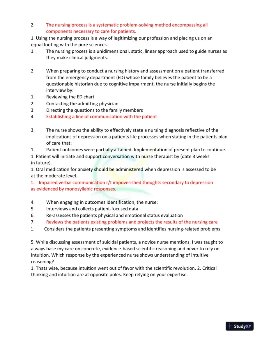 Test Bank for Kaplan and Sadock's Synopsis of Psychiatry: Behavioral Sciences/Clinical Psychiatry, 11th Edition (Chapters 1-37), page 24