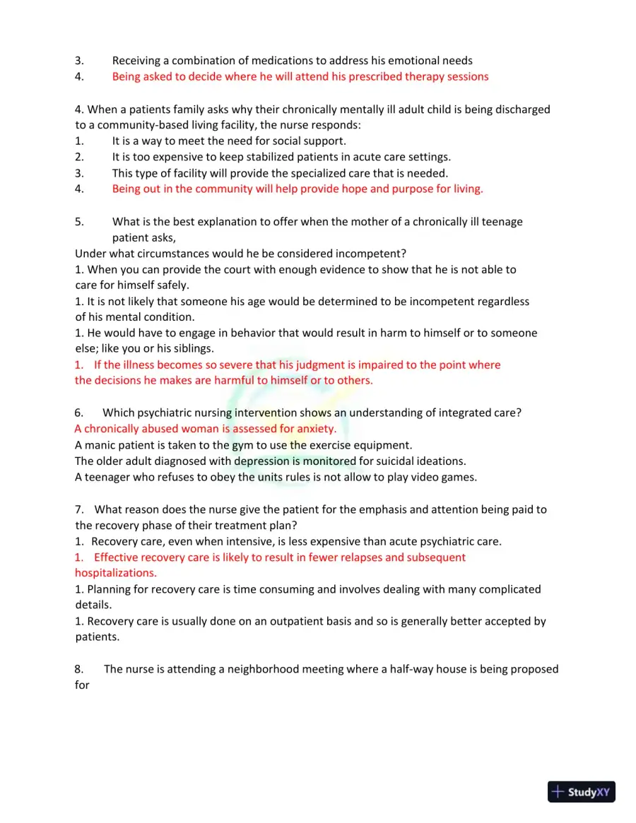 Test Bank for Kaplan and Sadock's Synopsis of Psychiatry: Behavioral Sciences/Clinical Psychiatry, 11th Edition (Chapters 1-37), page 7