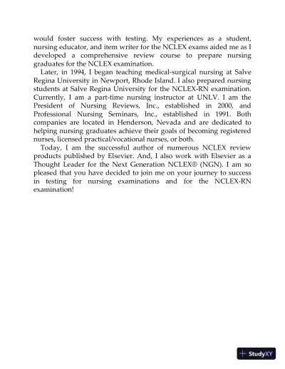 Saunders QandA Review for the NCLEX-RN Examination (2021) - Page 11 preview image