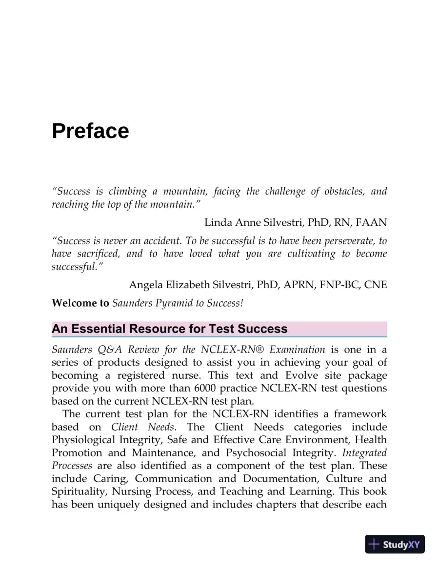 Saunders QandA Review for the NCLEX-RN Examination (2021), page 15