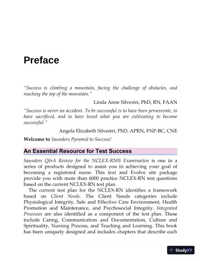 Saunders QandA Review for the NCLEX-RN Examination (2021) - Page 15 preview image