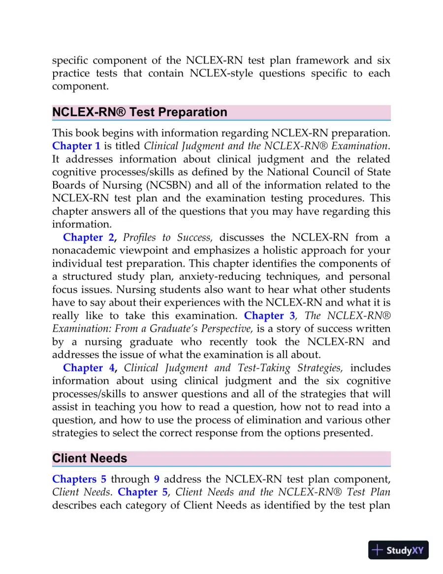 Saunders QandA Review for the NCLEX-RN Examination (2021), page 16