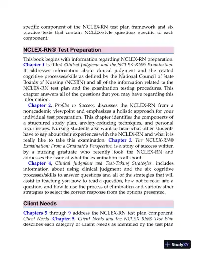 Saunders QandA Review for the NCLEX-RN Examination (2021) - Page 16 preview image