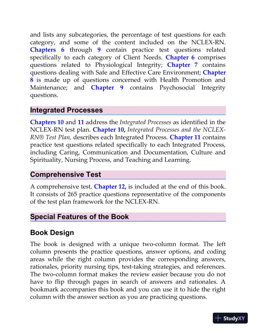 Saunders QandA Review for the NCLEX-RN Examination (2021), page 17