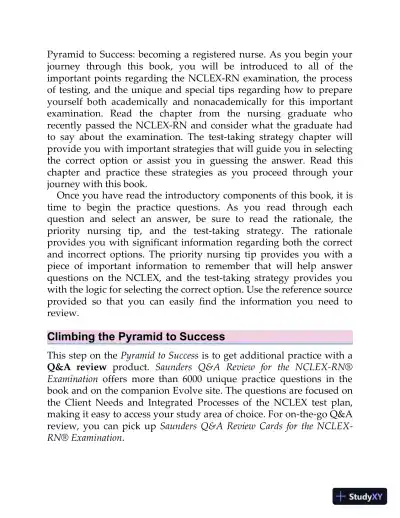 Saunders QandA Review for the NCLEX-RN Examination (2021) - Page 21 preview image