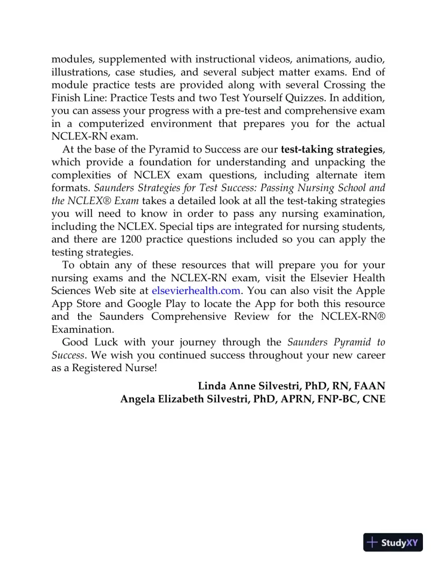 Saunders QandA Review for the NCLEX-RN Examination (2021), page 23