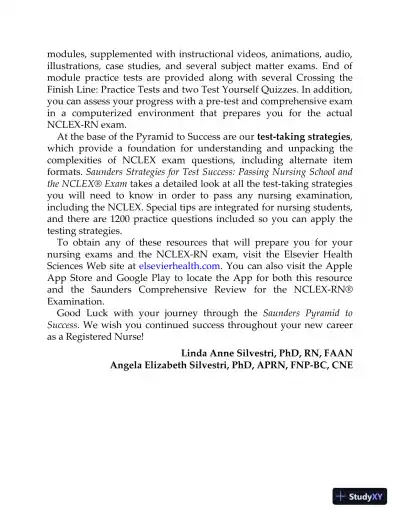 Saunders QandA Review for the NCLEX-RN Examination (2021) - Page 23 preview image