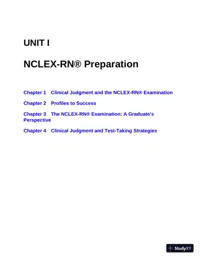 Saunders QandA Review for the NCLEX-RN Examination (2021) - Page 31 preview image