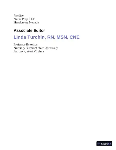 Saunders QandA Review for the NCLEX-RN Examination (2021) - Page 5 preview image