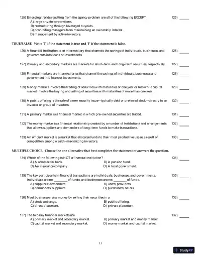 Test Bank for Principles of Managerial Finance, Arab World Edition - Page 14 preview image