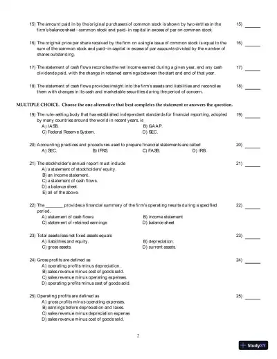 Test Bank for Principles of Managerial Finance, Arab World Edition - Page 20 preview image