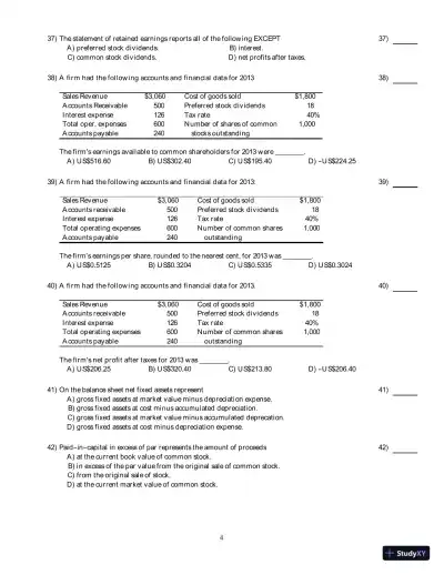 Test Bank for Principles of Managerial Finance, Arab World Edition - Page 22 preview image