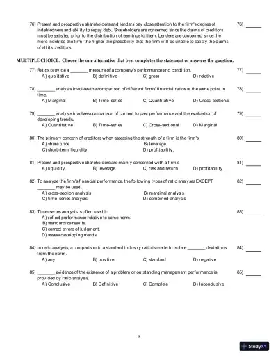 Test Bank for Principles of Managerial Finance, Arab World Edition - Page 27 preview image