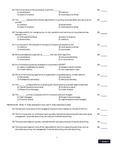 Test Bank for Principles of Managerial Finance, Arab World Edition - Page 4 preview image