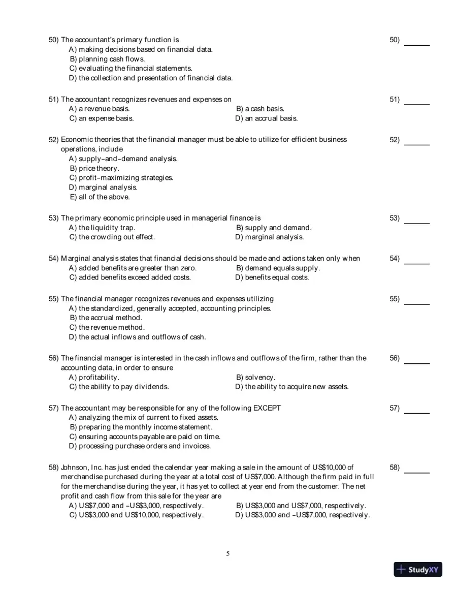 Test Bank for Principles of Managerial Finance, Arab World Edition, page 6