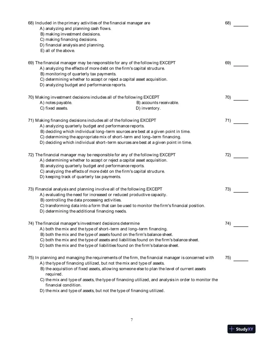Test Bank for Principles of Managerial Finance, Arab World Edition, page 8