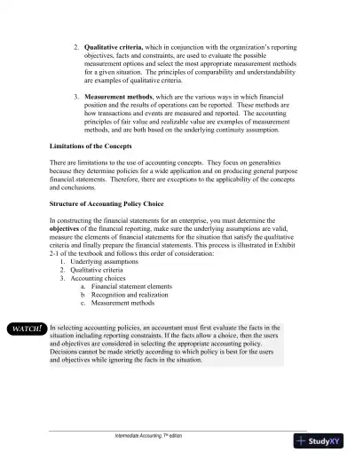 Study Notes For Intermediate Accounting Volume 1, Seventh Canadian Edition - Page 11 preview image